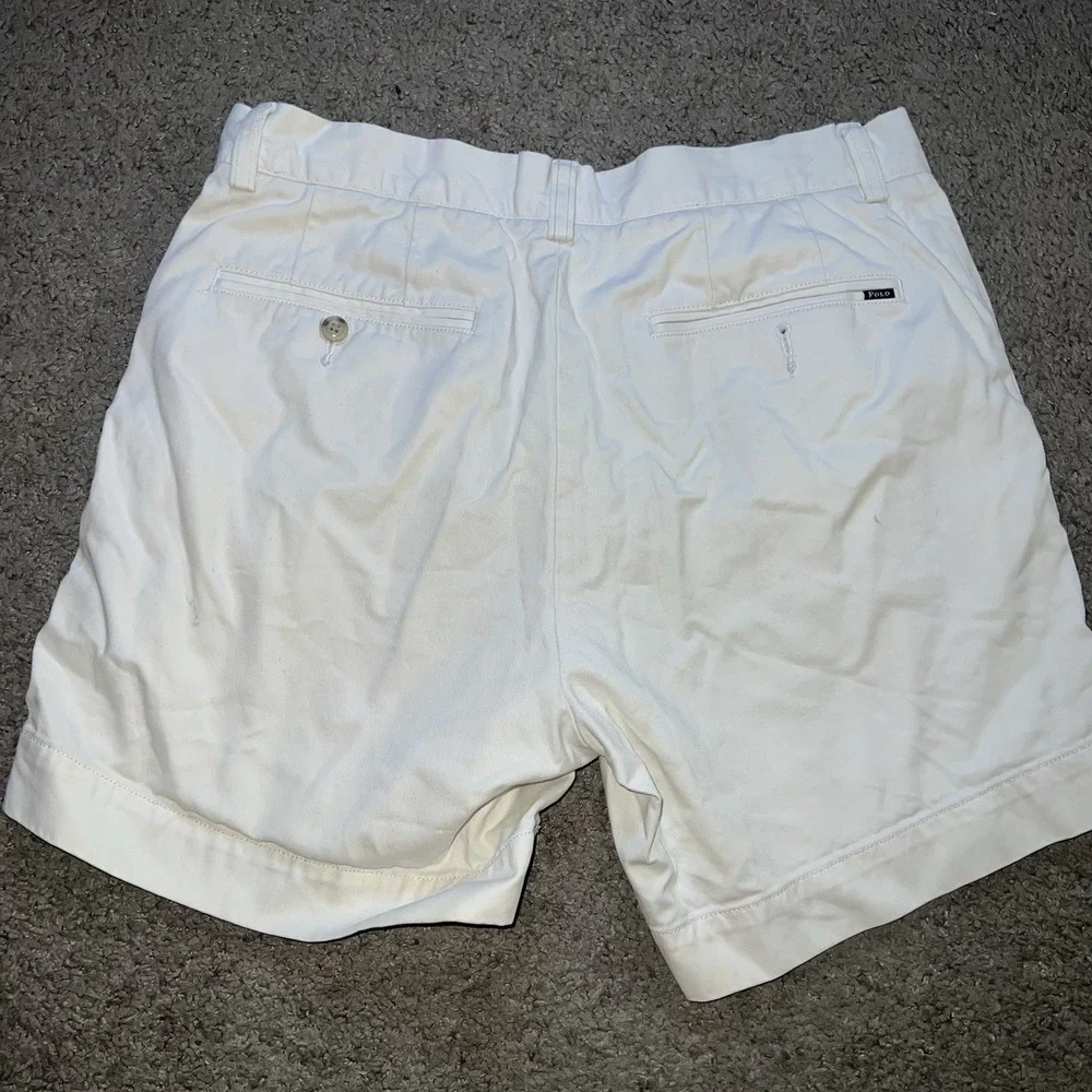 Vintage Polo Ralph Lauren White Shorts Men's 30 Preppy Golf